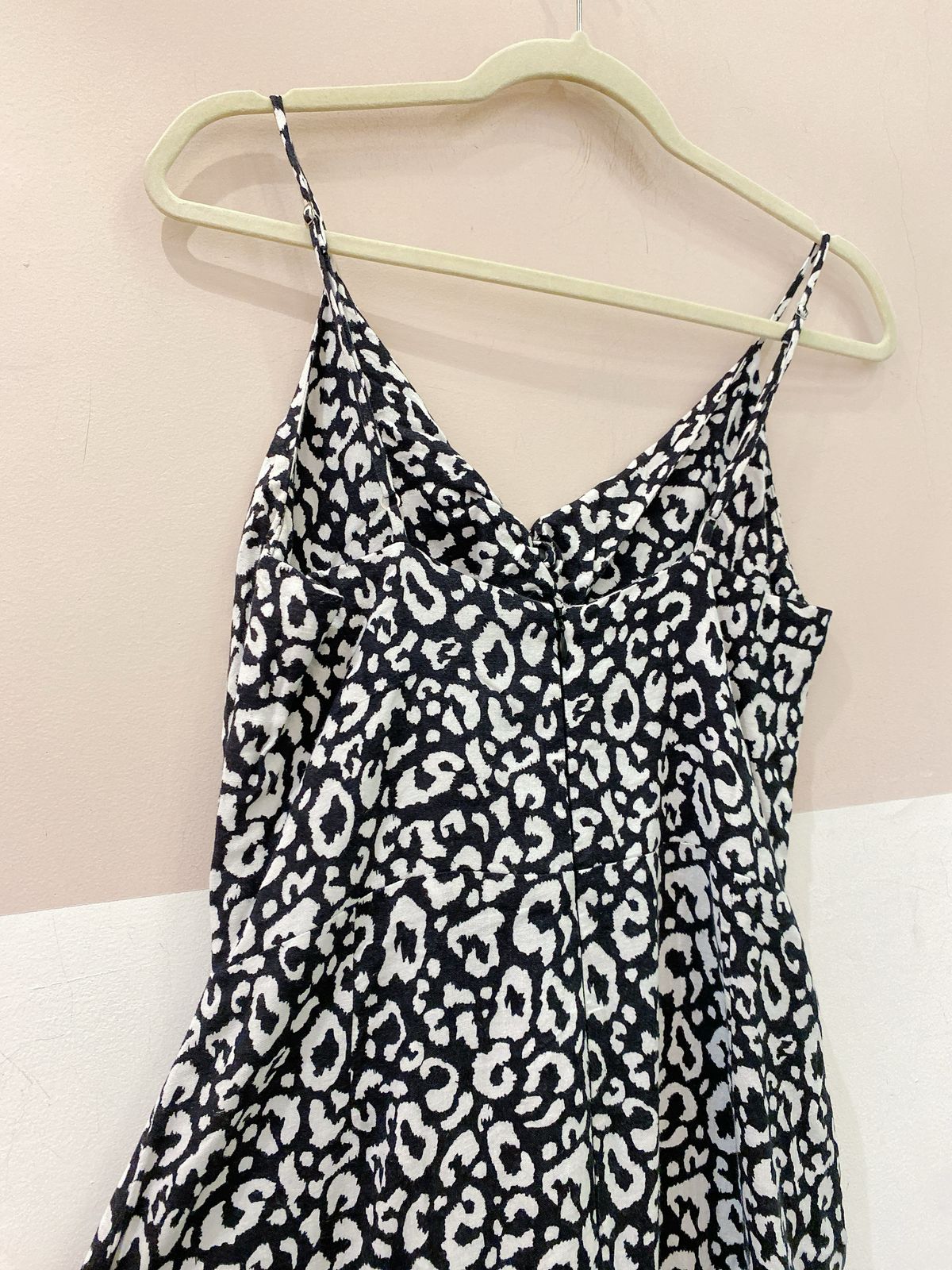 Vestido midi onça p&b Leeloo M