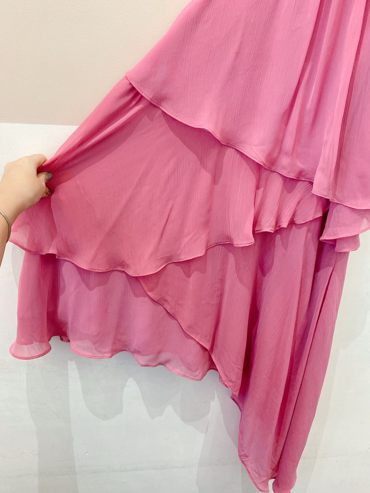 Vestido rosa camadas Renner P