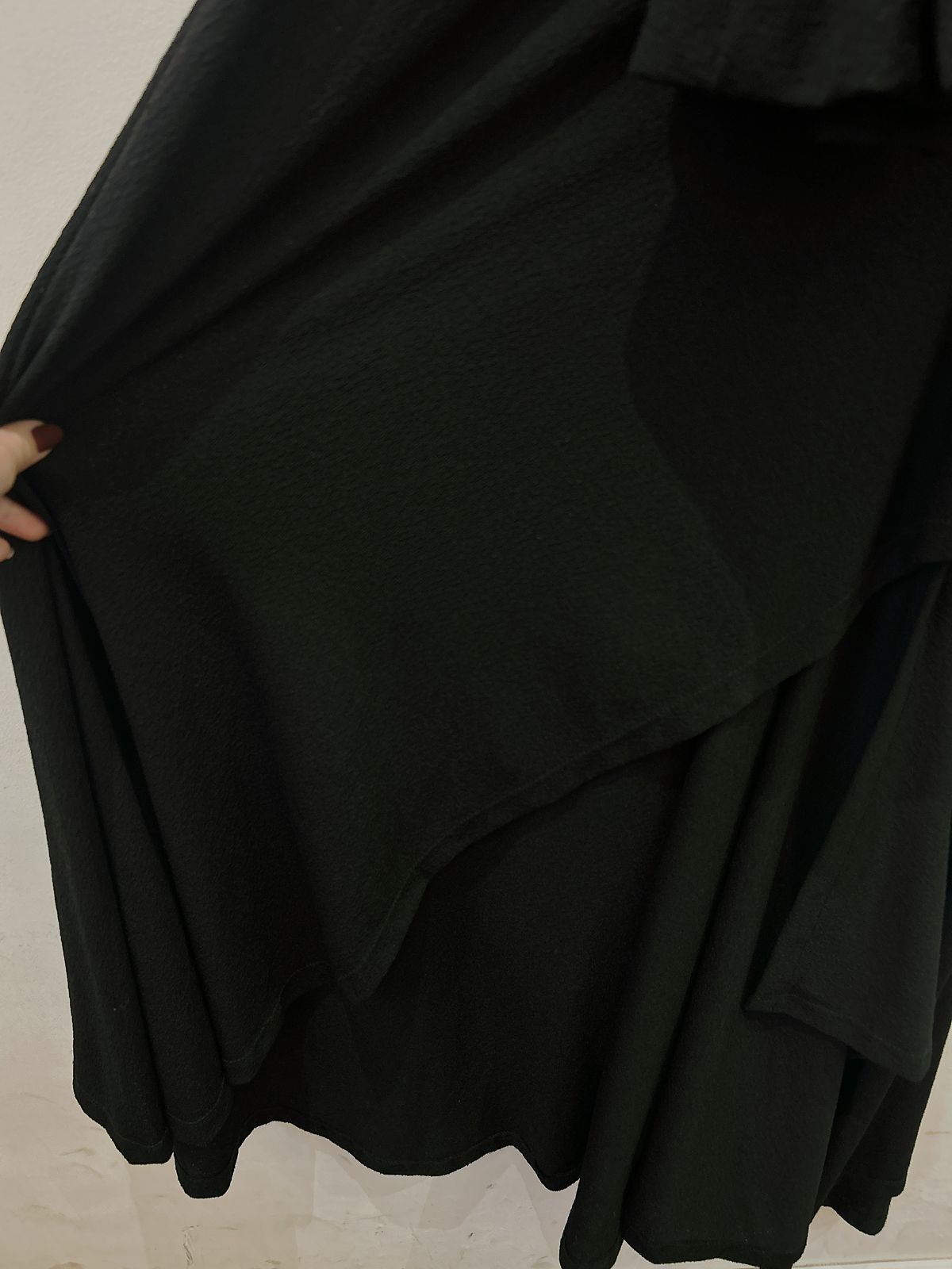 Vestido preto assimétrico Chaouiche 36
