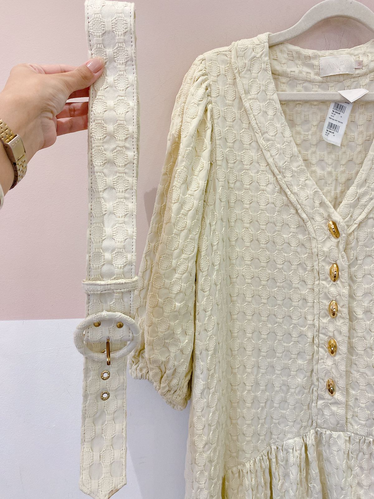 Vestido off tecido Anpô M