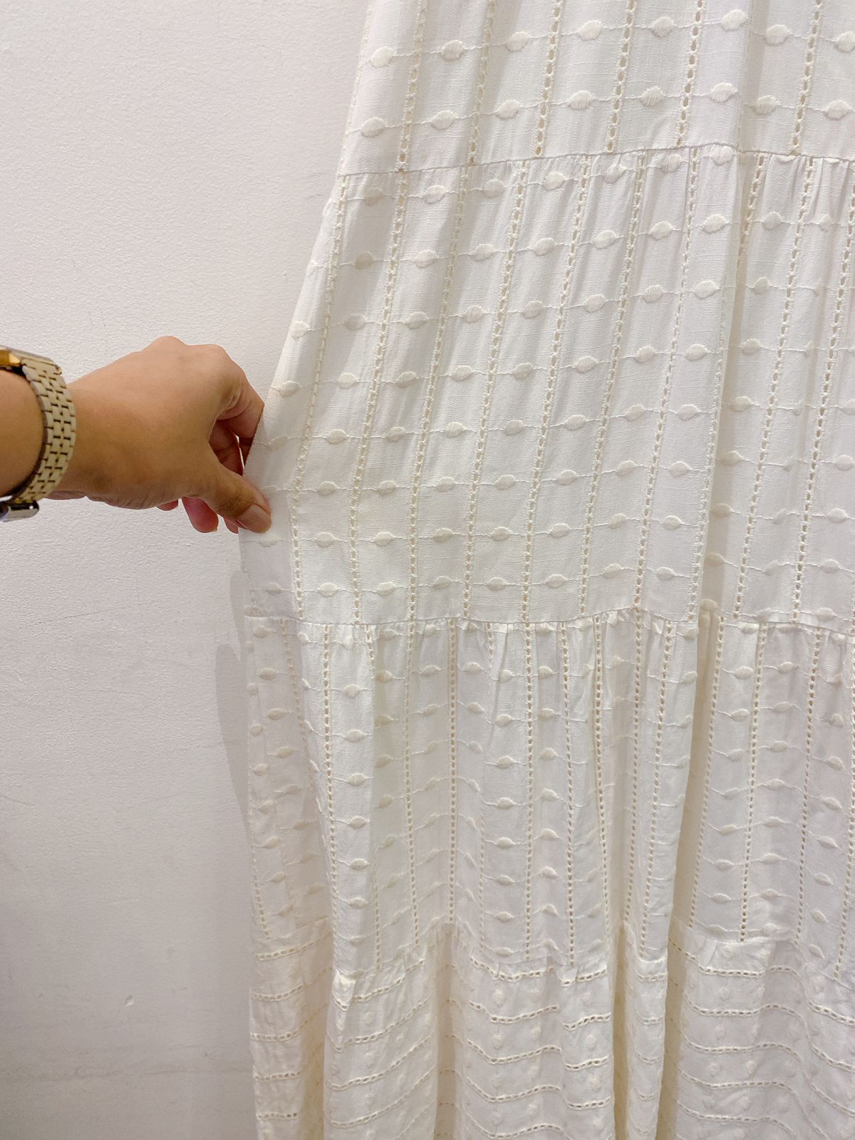 Vestido off bordado Ideologic M
