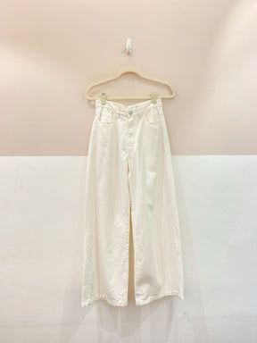 Wide leg sarja branca Luiza Botto 36