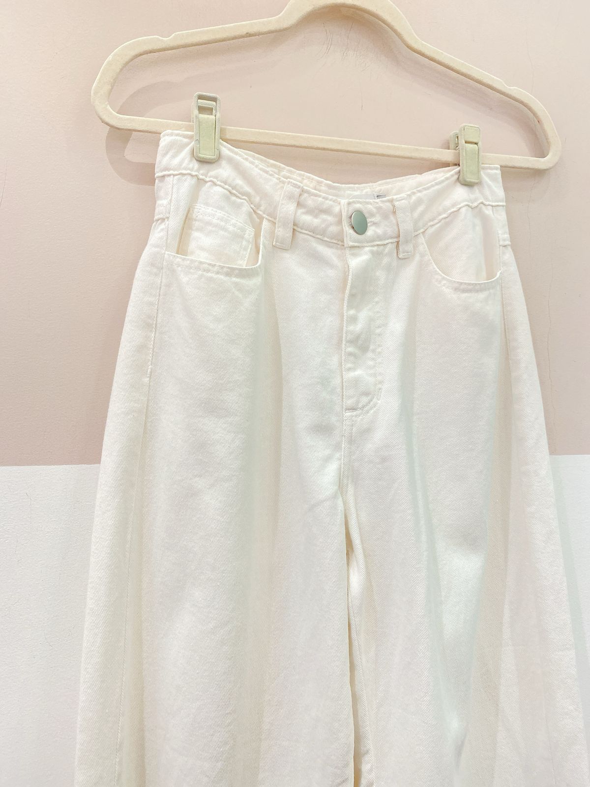 Wide leg sarja branca Luiza Botto 36
