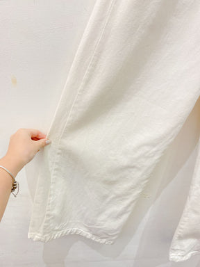 Wide leg sarja branca Luiza Botto 36