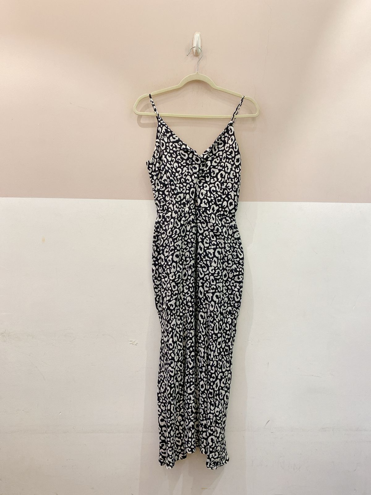 Vestido midi onça p&b Leeloo M