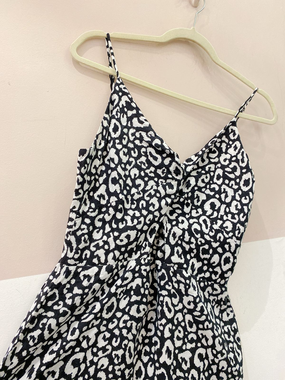 Vestido midi onça p&b Leeloo M