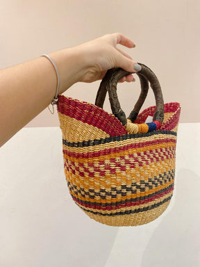 Bolsa palha colorido Gan Twi