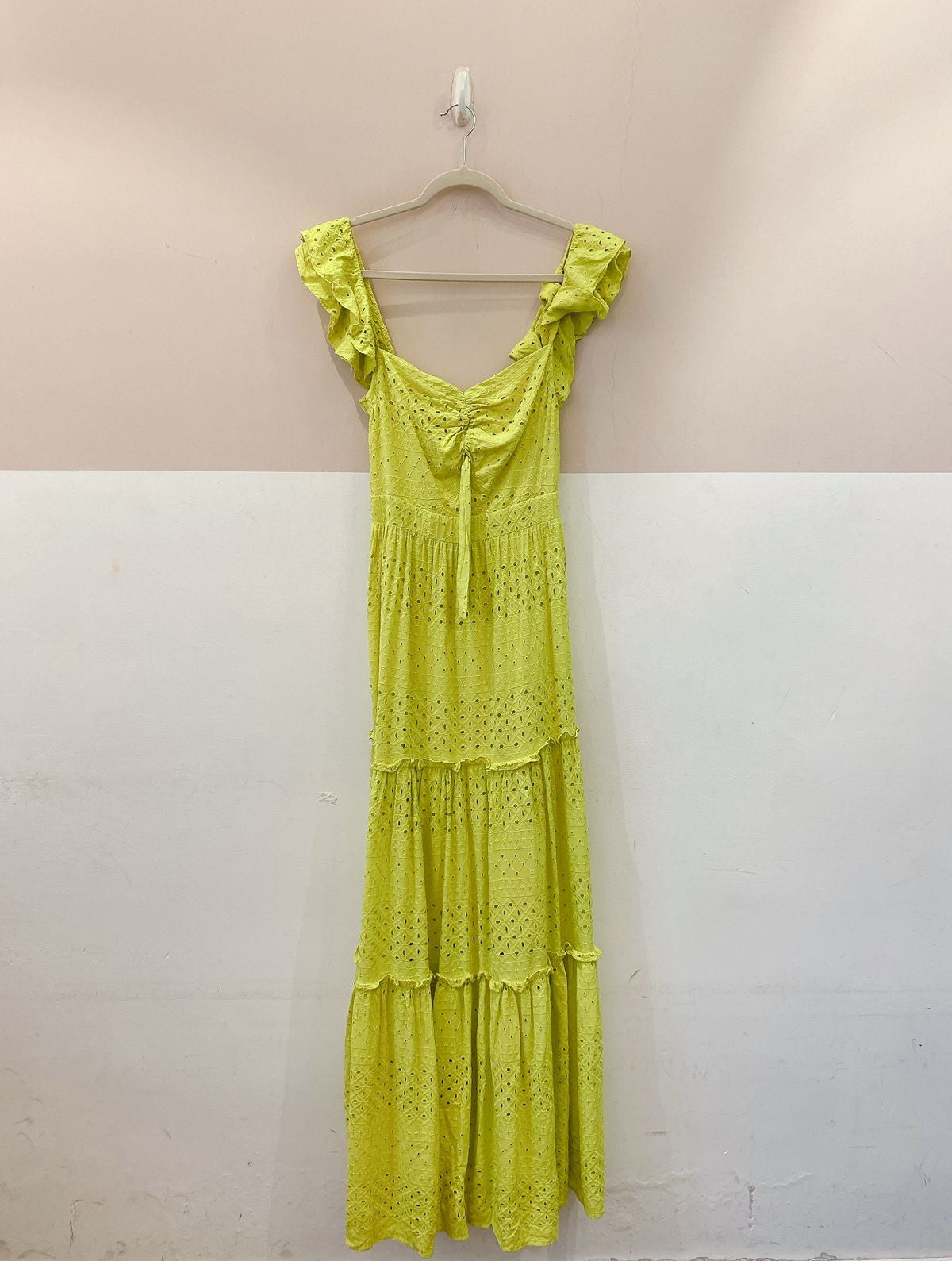 Vestido verde laise Esmeral P