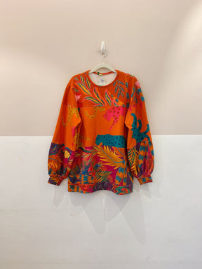 Vestido curto moletom Farm P
