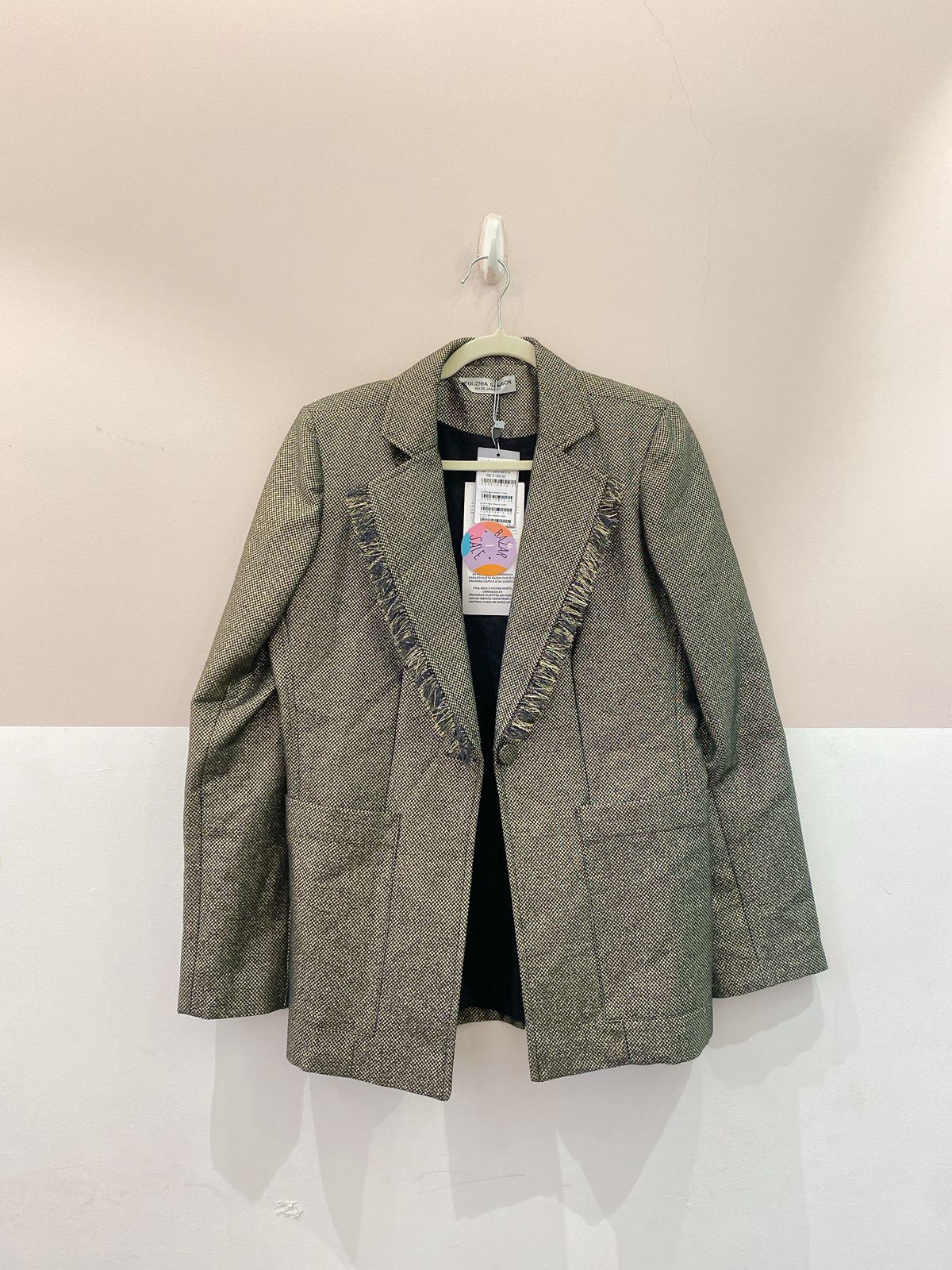 Blazer preto brilhos Eugênia Sanson 38