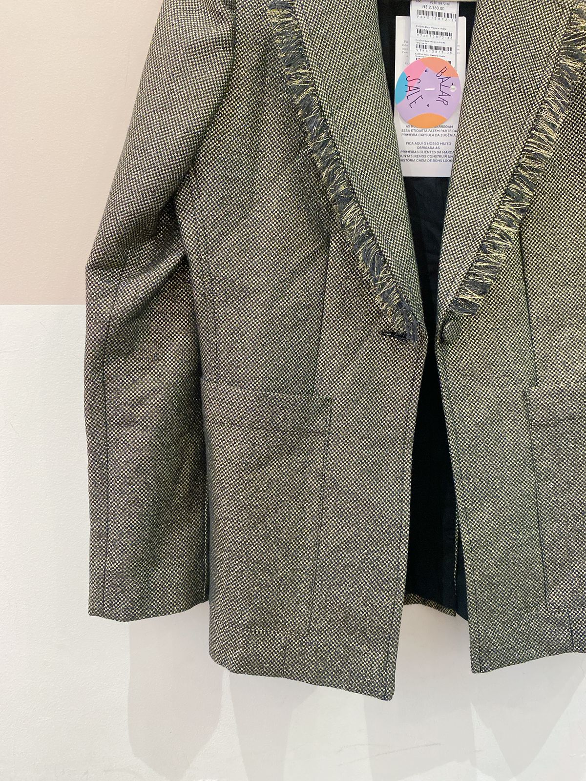 Blazer preto brilhos Eugênia Sanson 36