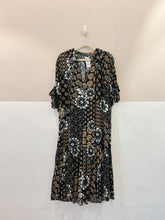 Vestido preto estampado Cantão P