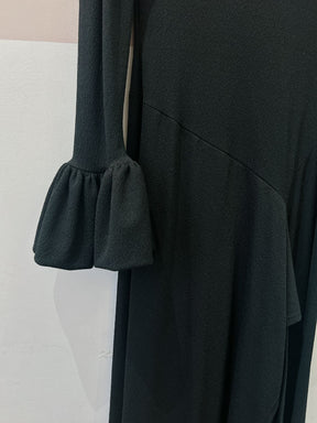 Vestido preto assimétrico Chaouiche 36