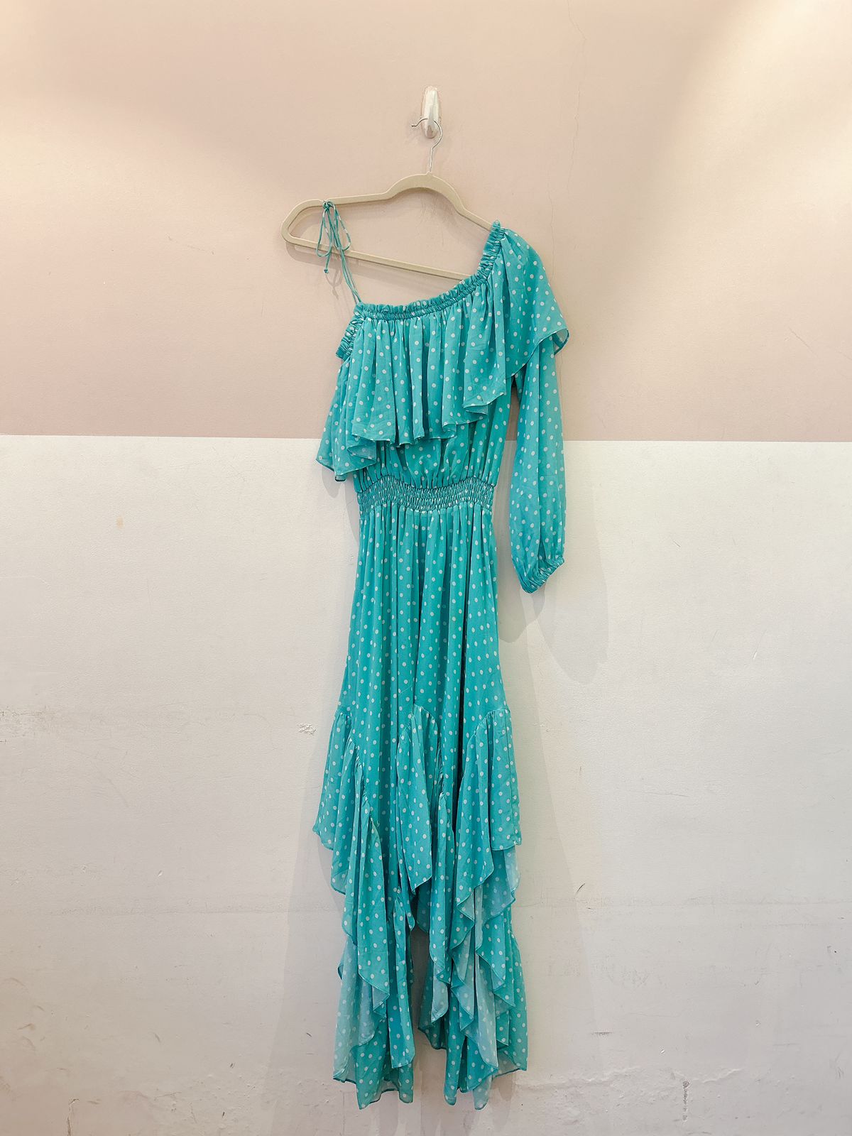 Vestido verde poás P