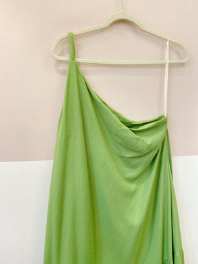 Vestido verde camadas Farm M