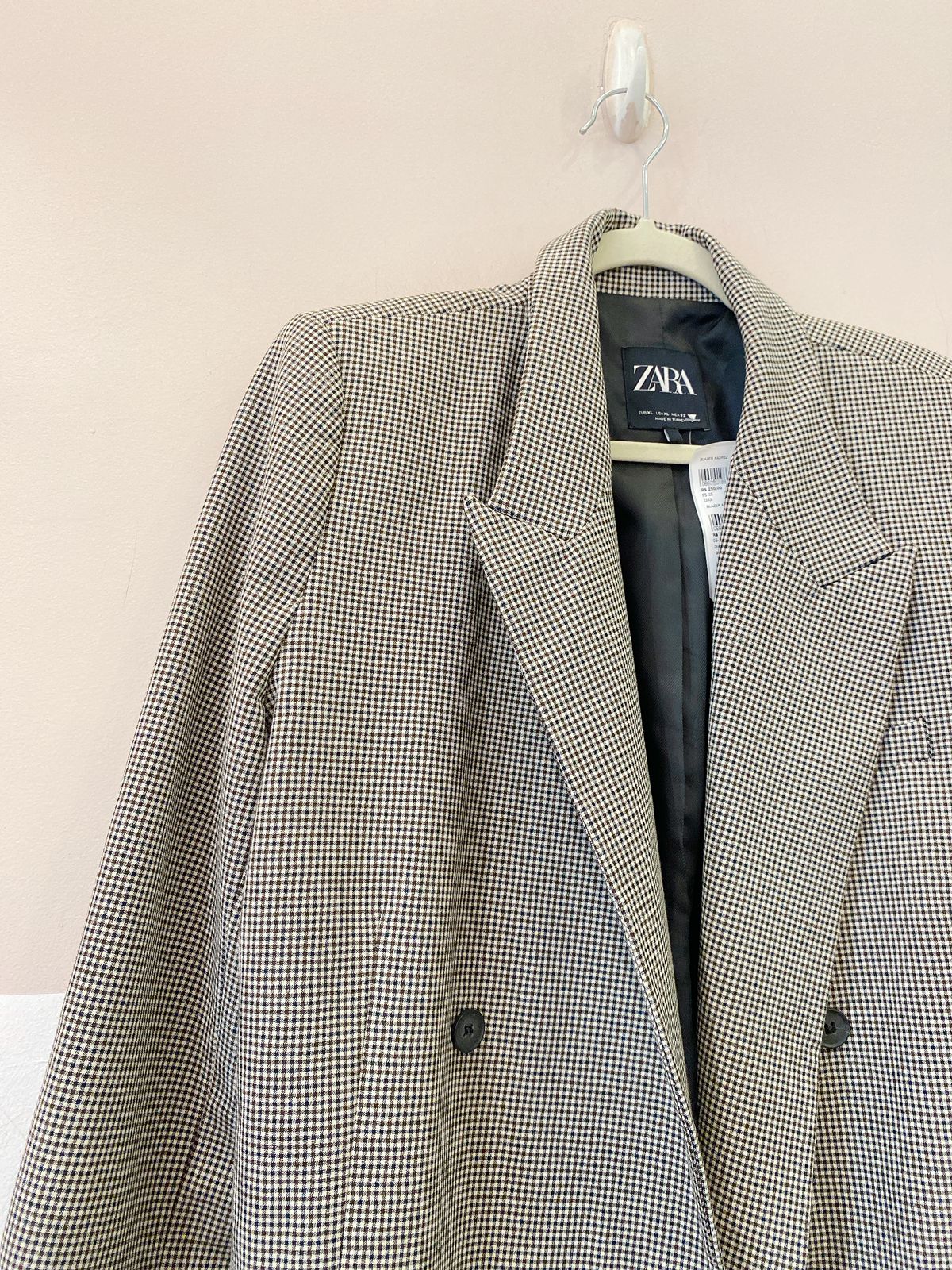 Blazer xadrez Zara GG