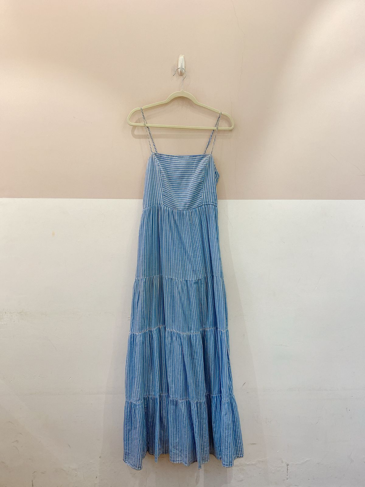 Vestido midi branco laise Le Lis Blanc M